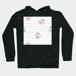 Pink FLower Wallpaper Print Hoodie